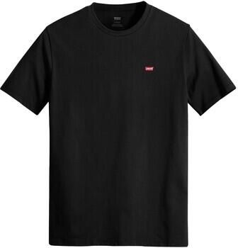 Levi's Zwarte Katoenen Heren T-Shirt met Korte Mouwen Black Heren