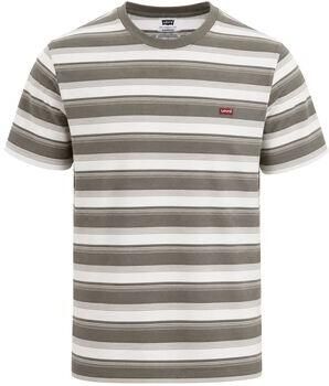 Levi's T-shirt Levis T-Shirt Bruin Streep