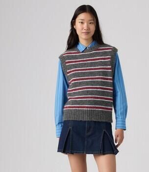 Levi's Trui Levis Alice Sweater Vest Juliette Stripe V6 Da - Foto 4