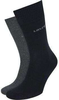Levi's Socks Levis Sokken 2-Pack Zwart Antraciet