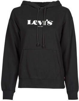 Levi's Zwarte Sweatshirt met Capuchon voor Dames Black Dames - Foto 4