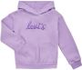 Levis Levi's Kids hoodie Poster met logo lila Sweater Paars Meisjes Sweat (duurzaam) Capuchon 164 - Thumbnail 2