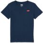 Levis Levi's Kids basic T-shirt Batwing chest met logo donkerblauw Jongens Katoen Ronde hals 104 - Thumbnail 2