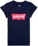 Levis Levi's Kids T-shirt Batwing met logo donkerblauw rood Meisjes Katoen Ronde hals 158-164 - Thumbnail 2