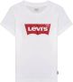 Levis Levi's Kids T-shirt Batwing met logo wit Jongens Katoen Ronde hals Logo 140 - Thumbnail 2