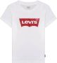 Levis Levi's Kids T-shirt Batwing met logo wit Jongens Katoen Ronde hals Logo 104 - Thumbnail 4