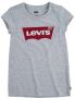 Levis Levi's Kids T-shirt Batwing met logo lichtgrijs Meisjes Katoen Ronde hals 158-164 - Thumbnail 4