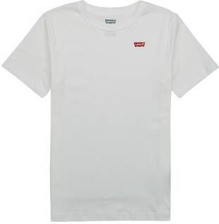 Levis Levi's Kids basic T-shirt Batwing chest met logo wit Jongens Katoen Ronde hals 140 - Foto 4