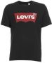 Levi's Iconisch Katoenen T-Shirt Zwart Rechte Pasvorm Korte Mouwen Black Heren - Thumbnail 2