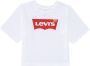 Levis Levi's Kids T-shirt LIGHT BRIGHT MEET & GREET met logo wit rood Meisjes Katoen Ronde hals 104 - Thumbnail 6