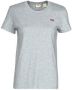 Levi's Grijs Logo Print T-Shirt Casual Elegance Gray Dames - Thumbnail 2