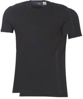 Levi's Slim fit T-shirt met labeldetail in een set van 2 stuks