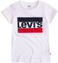 Levis Levi's Kids T-shirt met logo wit rood donkerblauw Meisjes Katoen Ronde hals 158-164 - Thumbnail 4