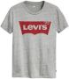 Levi's Grijze Katoenen Tops T-Shirt Korte Mouw Logo Print Gray Dames - Thumbnail 2