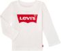 Levis Levi's Kids longsleeve Logo met logo wit Meisjes Katoen Ronde hals Logo 80 - Thumbnail 3