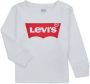 Levis Levi's Kids baby longsleeve Batwing met logo wit Katoen Ronde hals 80-86 18M - Thumbnail 3