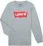 Levis Levi's Kids longsleeve Batwing met logo grijs melange Jongens Katoen Ronde hals 176 - Thumbnail 2