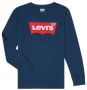 Levis Levi's Kids longsleeve Batwing met logo donkerblauw Jongens Katoen Ronde hals 140 - Thumbnail 2
