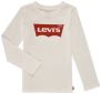 Levis Levi's Kids longsleeve Batwing met logo wit Meisjes Katoen Ronde hals Logo 158 164 - Thumbnail 4