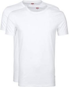 Levi's T-shirt Levis T-shirt Ronde Hals Wit 2Pack