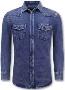 Lf Overhemd Lange Mouw Spijker Blouse Denim - Foto 1