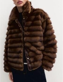Emme relaxed fit jack met all-over imitatiebont model 'Magio' - Foto 4