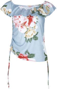Lisca Blouse Shirred top met afhangende schouders Hawaii