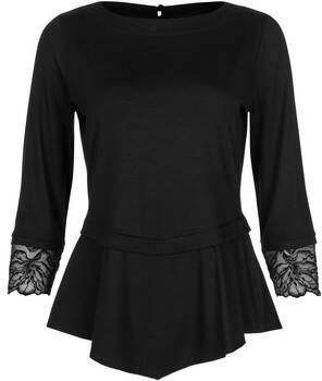 Lisca T-Shirt Lange Mouw Top met driekwart mouwen Impressive zwart