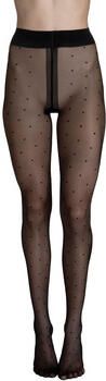 Lisca Panty s Kousen Panty 20 DEN met stippen Fashion Dots zwart