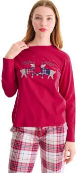 Lisca Pyjama-sets Top pyjamatop lange mouwen COSY NIGHTS Cheek