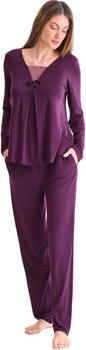 Lisca Pyjama-sets Pyjama broek top lange mouwen VELVET LUXE