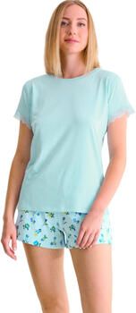 Lisca Setjes Pyjamashort t-shirt BLOOMY Cheek