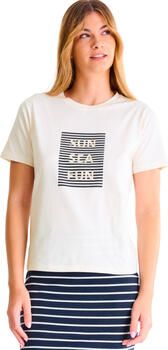 Lisca T-shirt Korte Mouw T-shirt met slipe mouwen Sun Sea Fun ZOMERTIJD