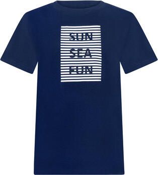 Lisca T-shirt Korte Mouw T-shirt met slipe mouwen Sun Sea Fun ZOMERTIJD