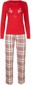 Lisca Pyjama's nachthemden Holiday Pyjama broek top lange mouwen Cheek