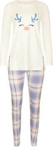 Lisca Pyjama's nachthemden Holiday Pyjama legging tuniek lange mouwen Cheek