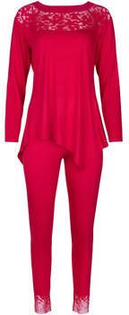 Lisca Pyjama's nachthemden Pyjama indoor outfit broek top lange mouwen Flamenco