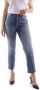Liu Jo Cropped Denim Jeans met elastische inzet Blue Dames - Thumbnail 1