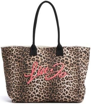 Liu Jo White shopper in all-over look met labelstitching