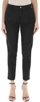 Liu Jo Stijlvolle High Waist Zwarte Chino Broek Black Dames