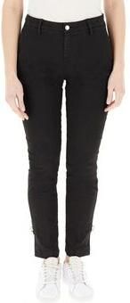 Liu Jo Katoenen satijnen chino broek Black Dames - Foto 8