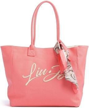 Liu Jo White Shopper met labelstitching model 'PLENTIA'