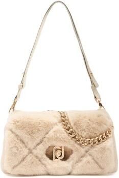 Liu Jo schoudertas met imitatiebont Lapuffy beige - Foto 5