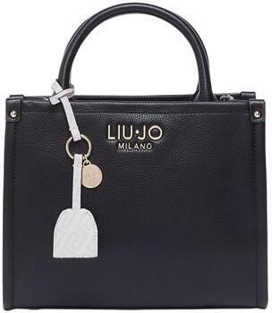 Liu Jo White Tote bag met logo-applicatie model 'Ridhi' - Foto 3