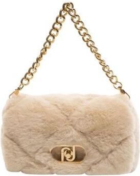 Liu Jo schoudertas met imitatiebont Lapuffy beige - Foto 4