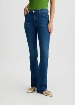 Liu Jo Blauwe Jeans met Rechte Pijp en Strass Detail Blue Dames - Foto 5