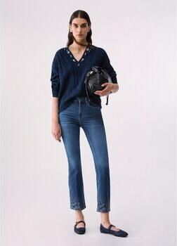 Liu Jo White flared fit jeans van katoenmix met lyocell-aandeel model 'Princess' - Foto 3