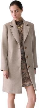 Liu Jo White Lange jas van materiaalmix met wol model 'CAPPOTTO' - Foto 5