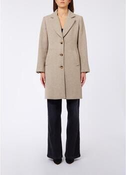 Liu Jo White Lange jas van materiaalmix met wol model 'CAPPOTTO' - Foto 5