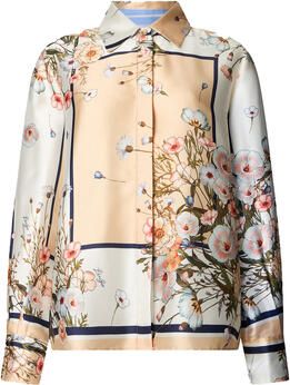 Liu Jo White Relaxed fit overhemdblouse met florale all-over print - Foto 3